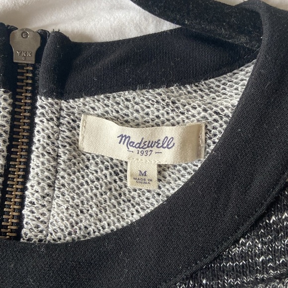 Madewell Sheath Dress in Marled Charcoal, M - Picture 7 of 8